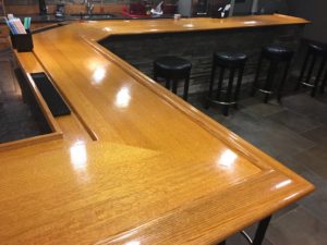 Custom Bar Top 3 - Quartersawn Oak
